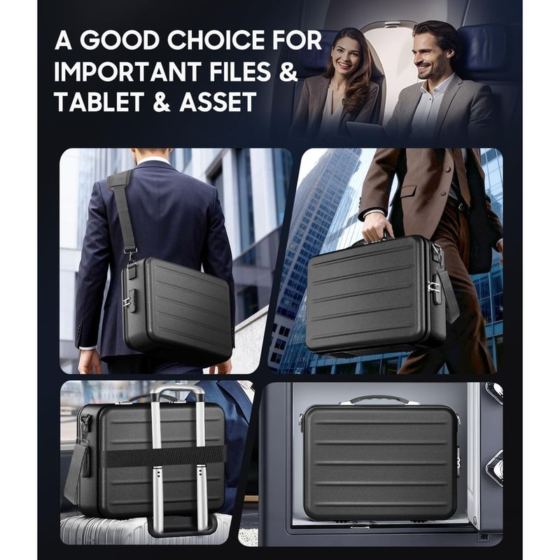 Heavy Duty Portable Fireproof Document Box With Combination Lock Secure Document Organizer File Box 4