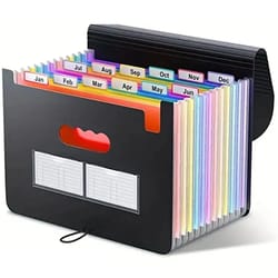 large expanding file folder portable accordion file organizer with large capacity for office & school