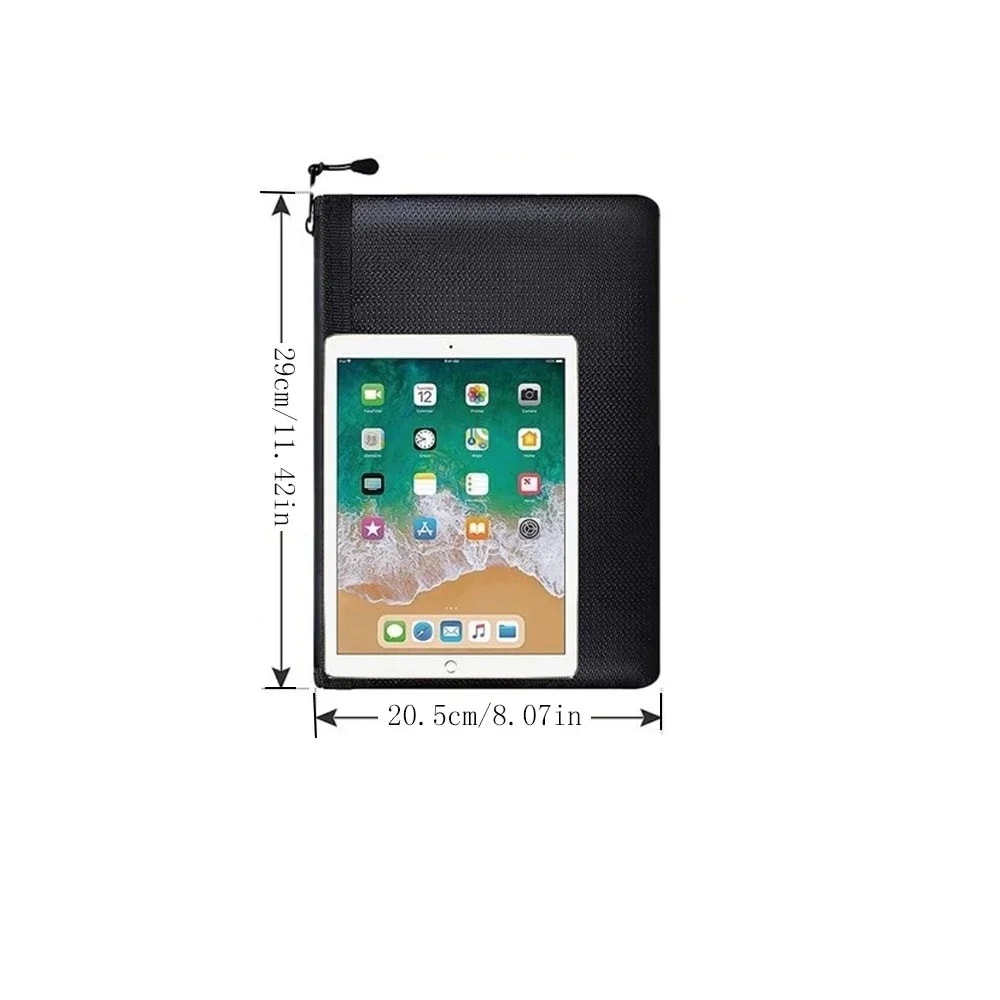 Flame Resistant Waterproof Money Bag Fireproof Document Pouch For Cash Deposit Storage 7