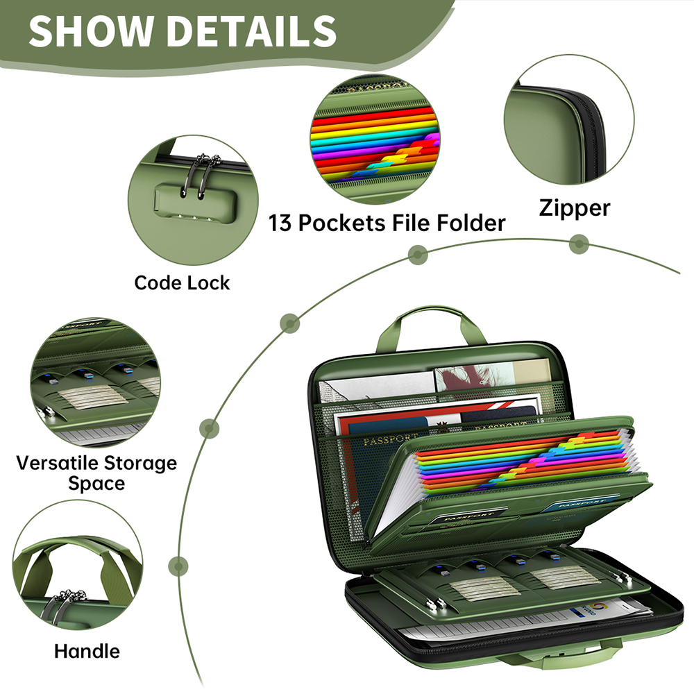 Waterproof Document Storage Box With Lock Heavy Duty File Organizer Protective Case 2