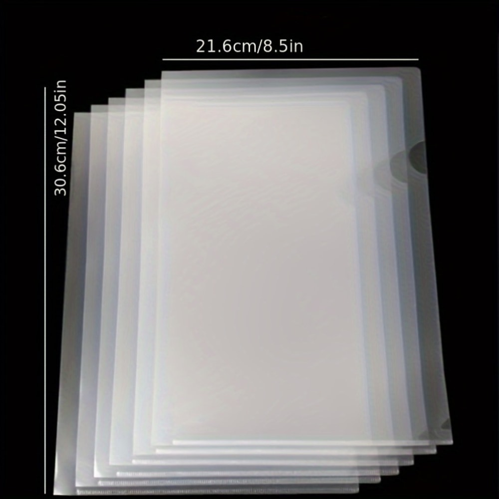 PVC Waterproof L Shaped Document Holders Durable Office Document Organizers 2