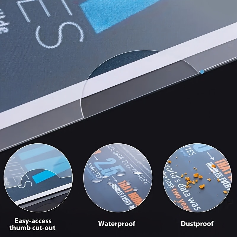 PVC Waterproof L Shaped Document Holders Durable Office Document Organizers 3