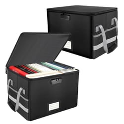 fireproof document box foldable storage box with lockable security