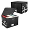 Fireproof Document Box Foldable Storage Box With Lockable Security 0