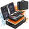 Premium Document Box With Lock Layer Waterproof Storage Case Portable Secure 0