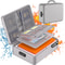 Premium Document Box With Lock Layer Waterproof Storage Case Portable Secure 6