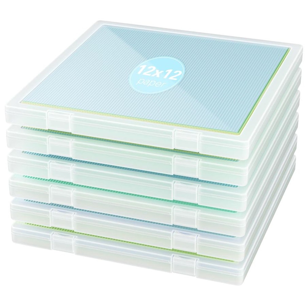 Scrapbook Paper Storage Box Durable Craft Organizer For Sheets 2