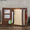 Luxury Retro Leather Notebook Portfolio With Ring Binder IPad Holder 3