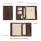 Luxury Retro Leather Notebook Portfolio With Ring Binder IPad Holder 1