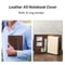Luxury Retro Leather Notebook Portfolio With Ring Binder IPad Holder 6