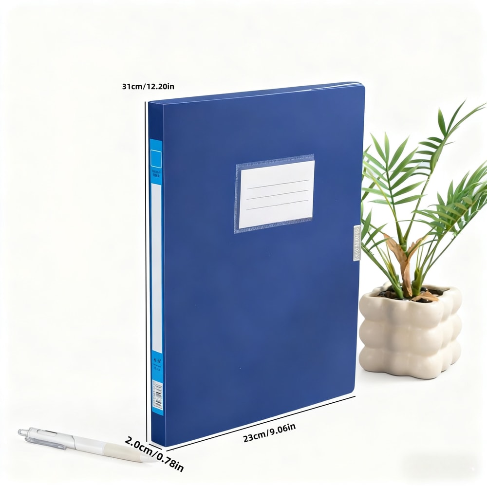 Foldable File Folder Storage Box Durable Plastic Document Organizer Box With Adhesive Closure For H 1