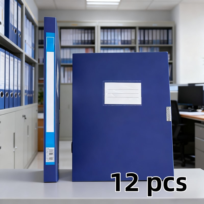 Foldable File Folder Storage Box Durable Plastic Document Organizer Box With Adhesive Closure For H 3