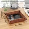 Desktop Organizer Leather Storage Box PU Remote Control Key Organizer 5