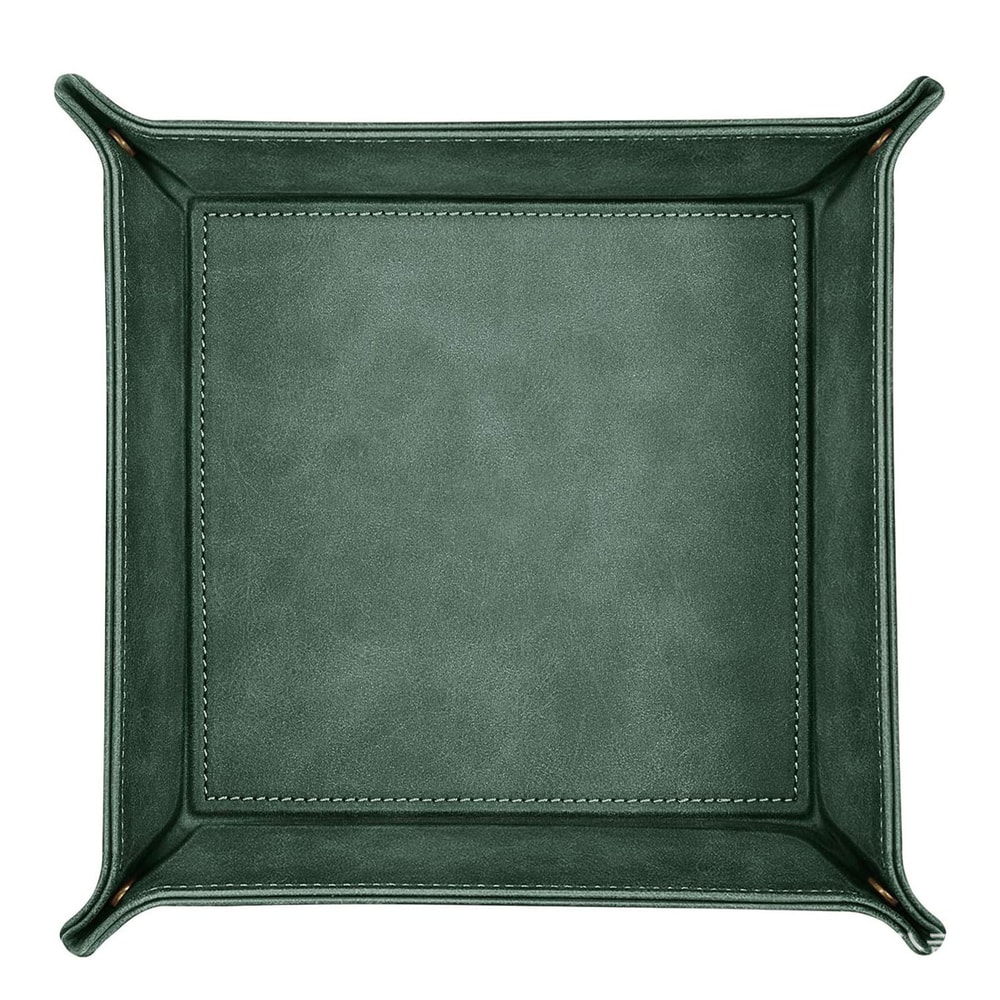 Desktop Organizer Leather Storage Box PU Remote Control Key Organizer 2