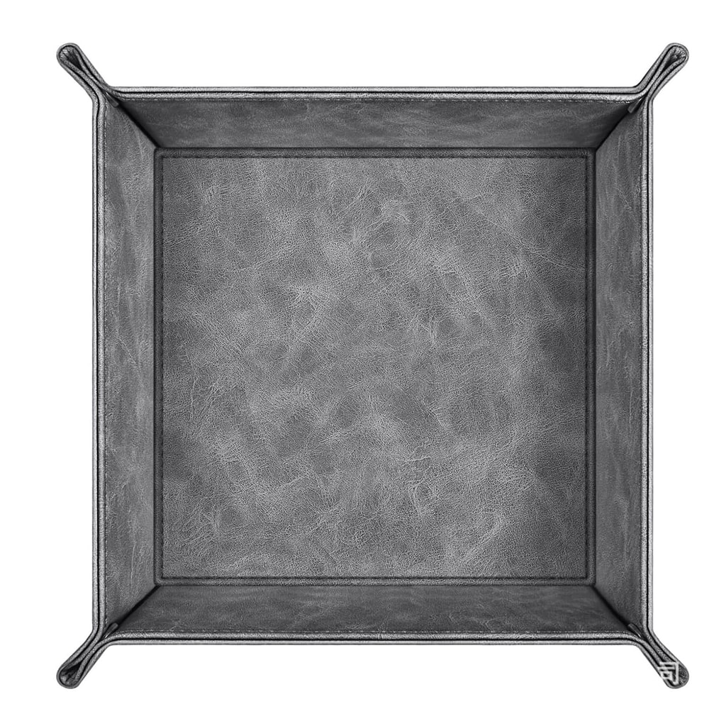 Desktop Organizer Leather Storage Box PU Remote Control Key Organizer 6