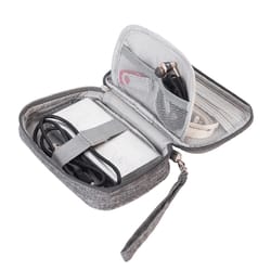 large capacity cable organizer travel case universal cord & charger storage