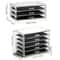 Stackable Clear Desk Organizer Plastic Drawer Organizer For Makeup Office Craft Storage 6