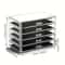 Stackable Clear Desk Organizer Plastic Drawer Organizer For Makeup Office Craft Storage 4