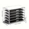Stackable Clear Desk Organizer Plastic Drawer Organizer For Makeup Office Craft Storage 4
