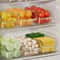 Transparent Refrigerator Storage Box Space Saving Fridge Organizer For Cabinets Shelves 2