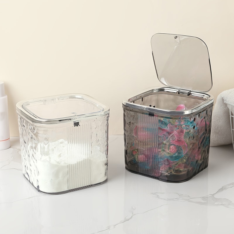 Laundry Pod Container Durable Detergent Pod Holder Laundry Room Organizer 0