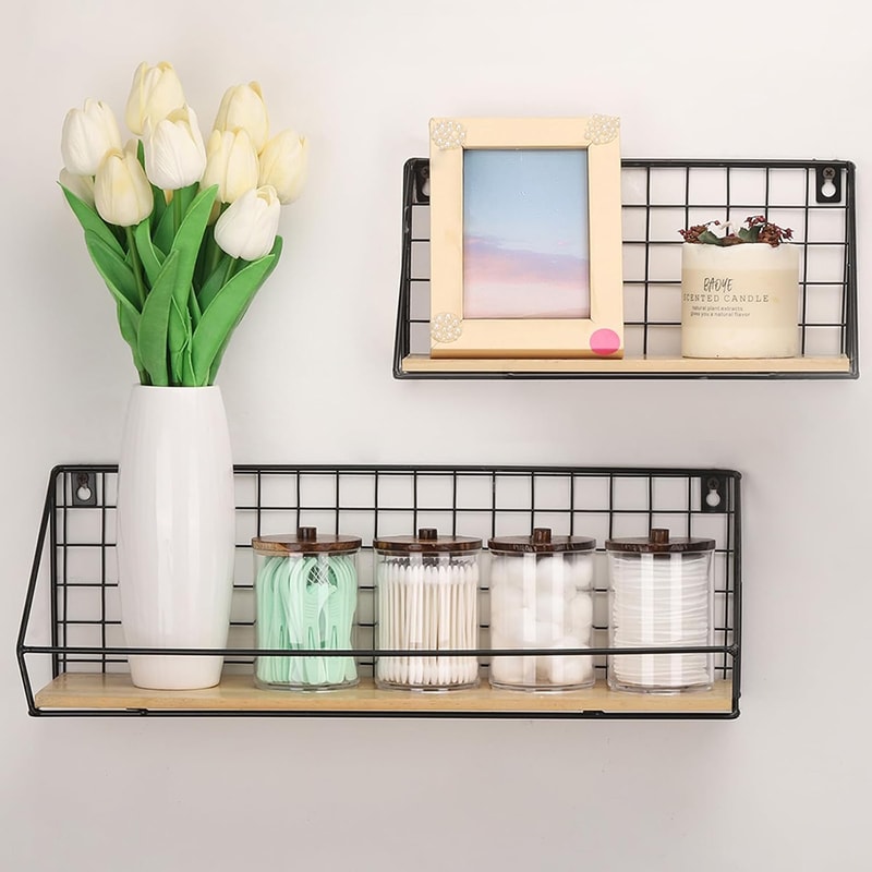 Bathroom Storage Jars Set Clear Plastic Apothecary Jars Qtip Holder Organizer 1