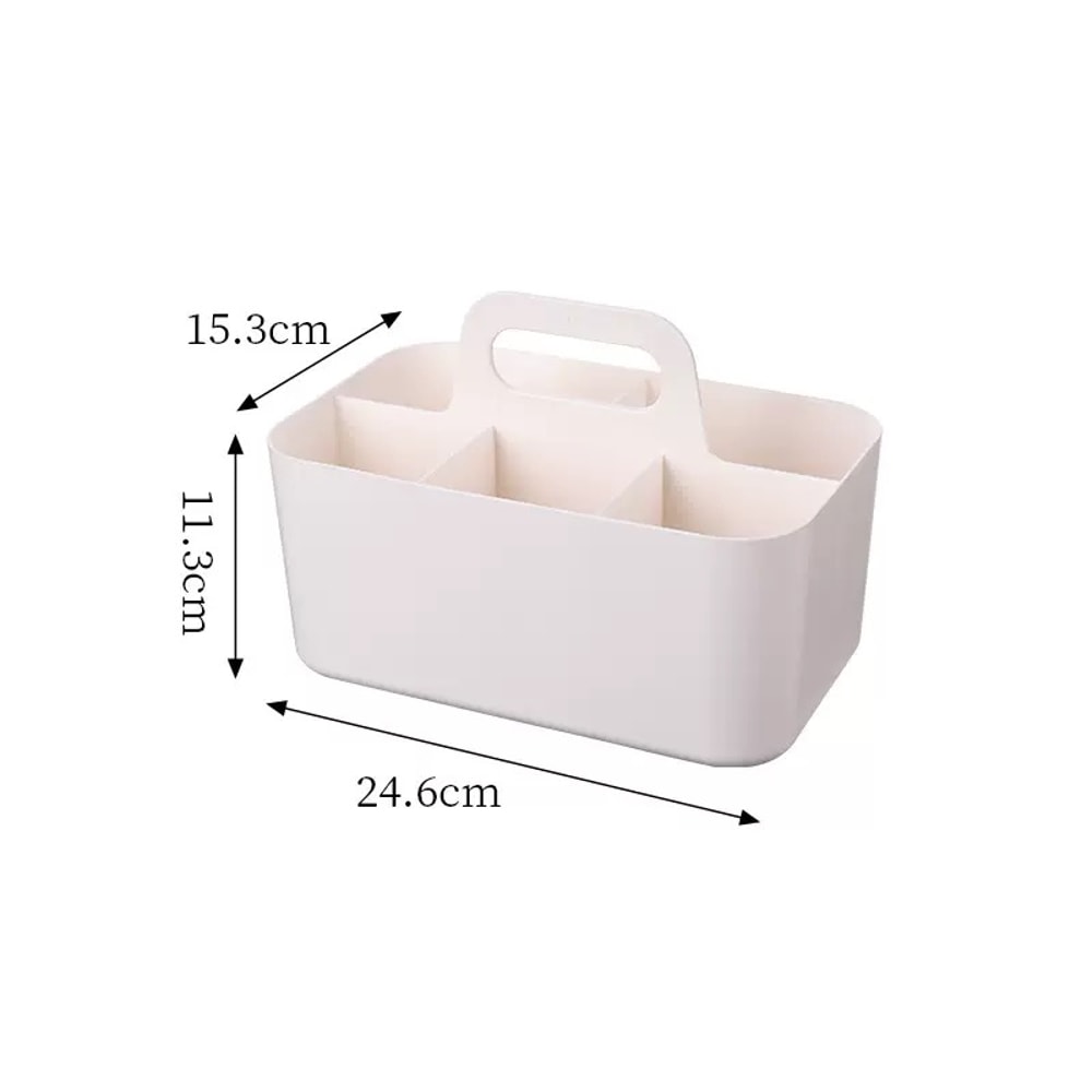 Desktop & Cosmetic Organizer with Portable Handle Multi Use Pen Holder