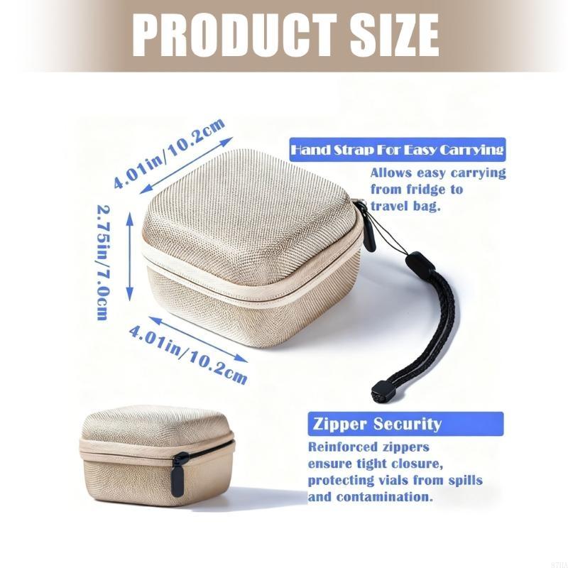 Cooling Vial Storage Box Portable Refrigerator Vial Organizer Protector Case For Safe Home Travel 3