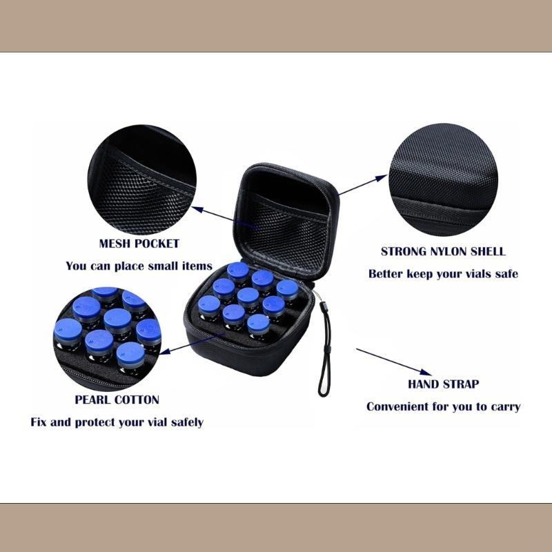 Cooling Vial Storage Box Portable Refrigerator Vial Organizer Protector Case For Safe Home Travel 6