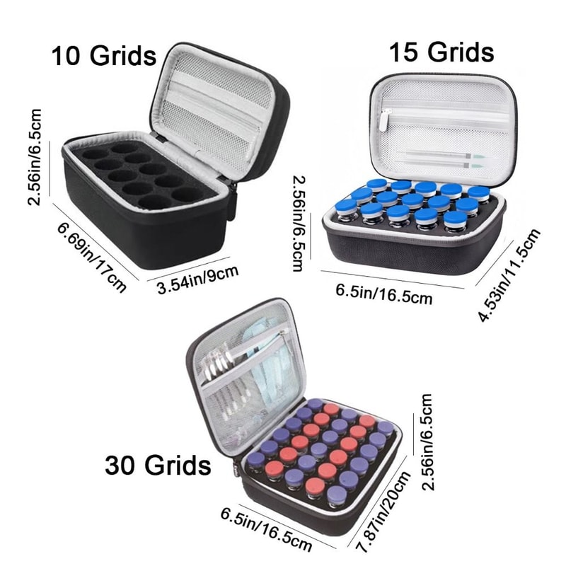 Portable Insulin Travel Case EVA Waterproof Medical Organizer For Vial Storage Diabetes Kits 7