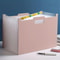 Foldable File Organizer Desk Storage Box With Label Pockets For Home Office 2