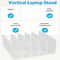 Acrylic Desktop Organizer Vertical File Holder Laptop Stand For Multi Device Storage 5