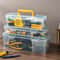 Transparent Portable Toolbox Organizer Large Capacity Durable Plastic Tool Storage Box 1