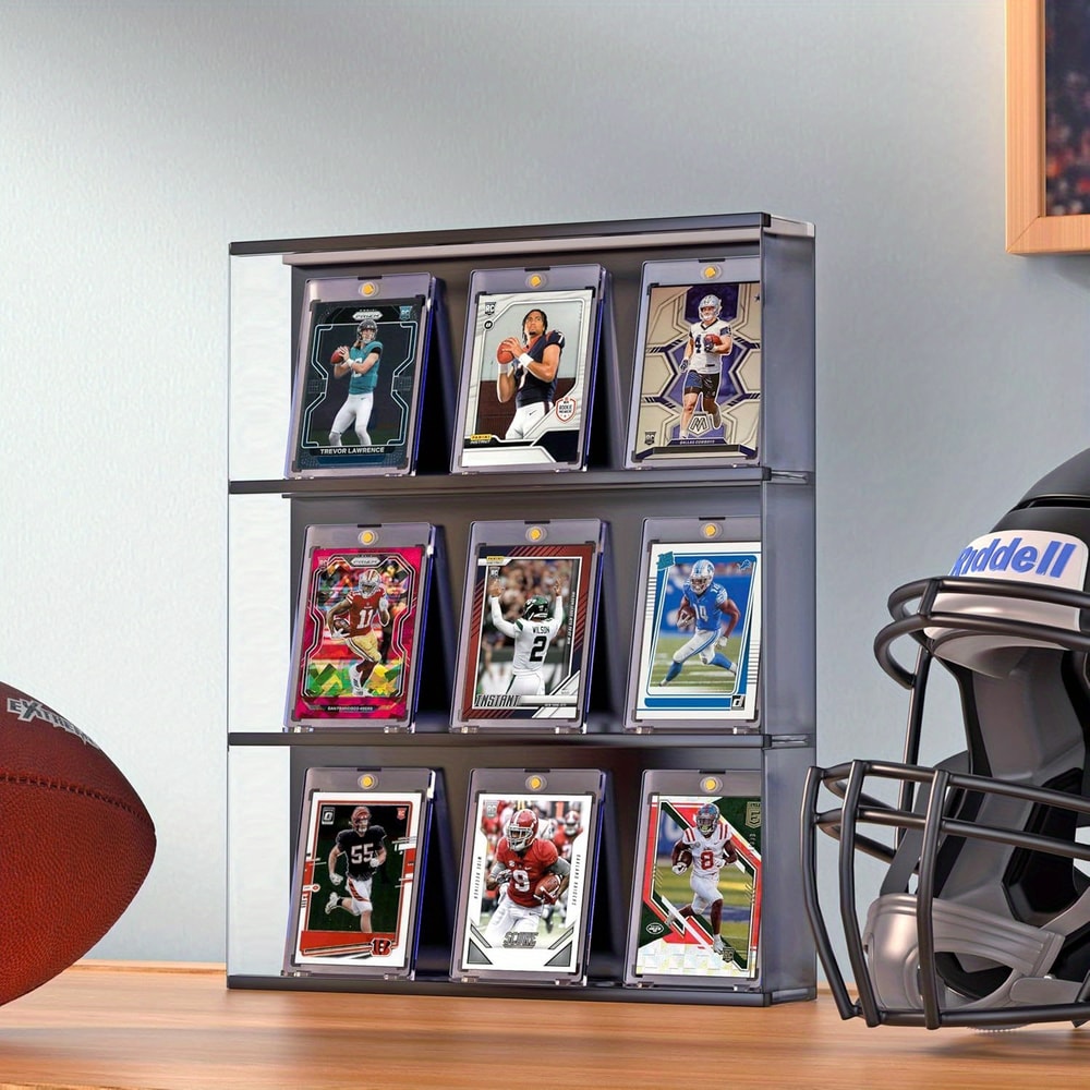 Premium Magnetic Card Holder One Touch Trading Card Protector UV Safe Display Case 5