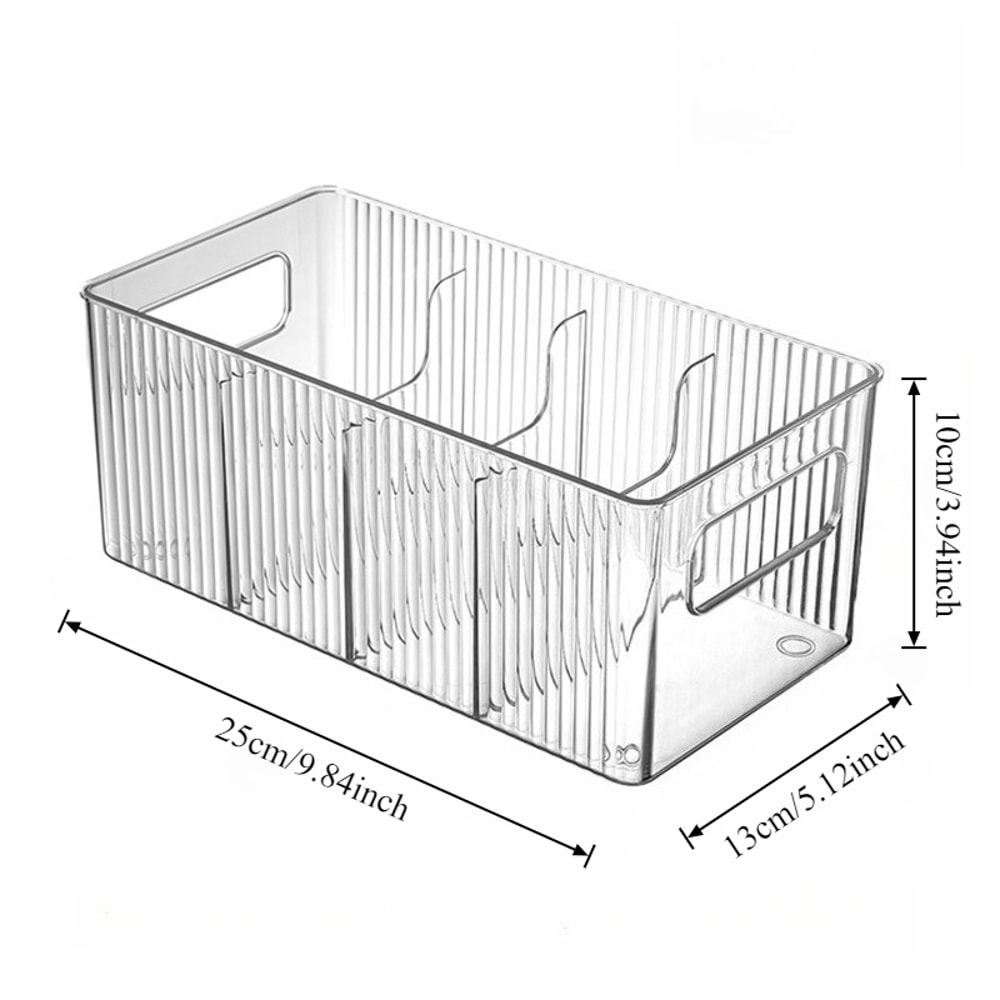 Drawer Organizer Box Clear Compartment Storage Box For Kitchen Bedroom Vanity 4