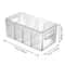 Drawer Organizer Box Clear Compartment Storage Box For Kitchen Bedroom Vanity 4