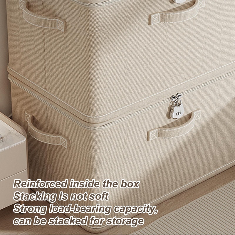 SecureStack Lockable Storage Box Odor Proof Stackable Organizer With Handle 4