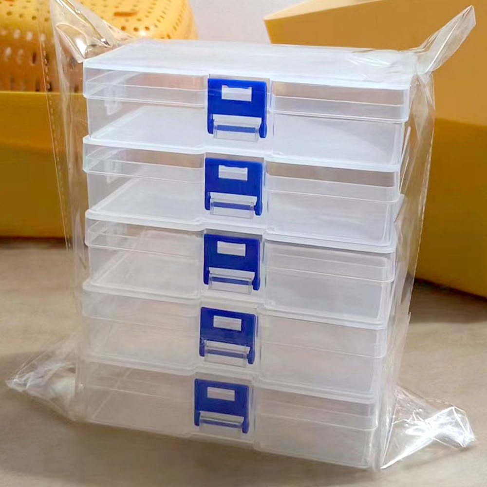 Transparent Organizer Lock Box Small Storage Case For Fishing Tackle Accessories 2