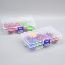 transparent organizer lock box small storage case for fishing tackle & accessories