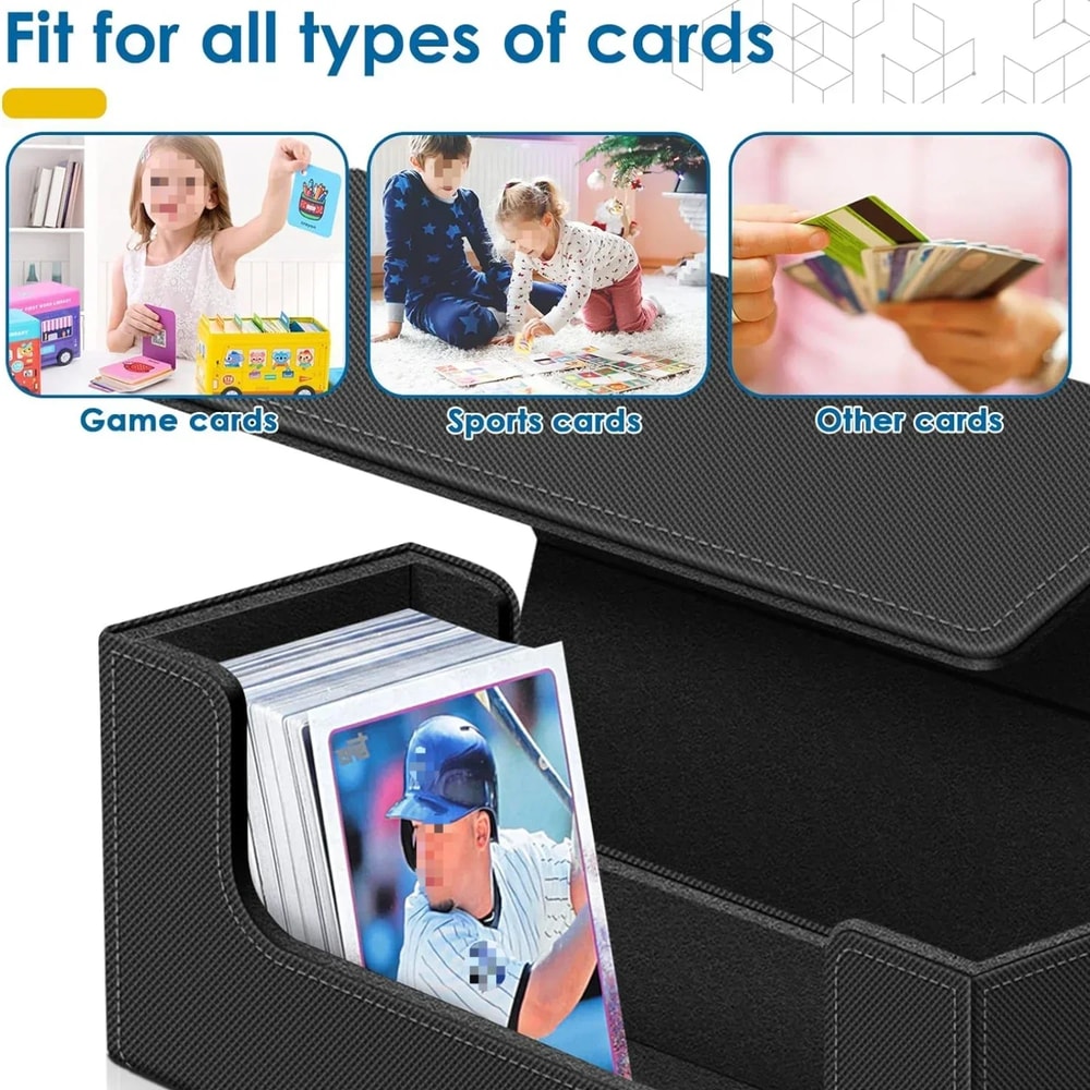 Magnetic Trading Card Storage Box Organizer For Cards Durable Deck Case Protector 3