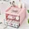 Transparent Rabbit Handle Makeup Organizer Drawer For Desk Storage Jewelry Cosmetics Box 8
