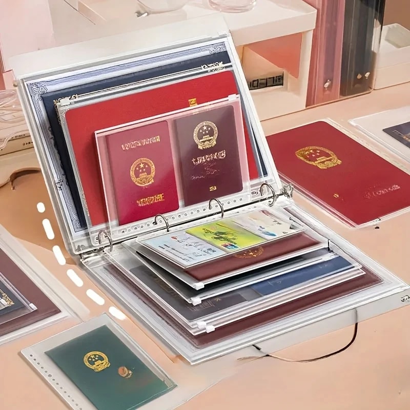 Waterproof Zipper File Organizer Bag For Documents Makeup School Storage 2