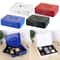 Portable Secure Cash Lock Box With Key Lock Fireproof Metal Money Organizer 9