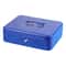 Portable Secure Cash Lock Box With Key Lock Fireproof Metal Money Organizer 6