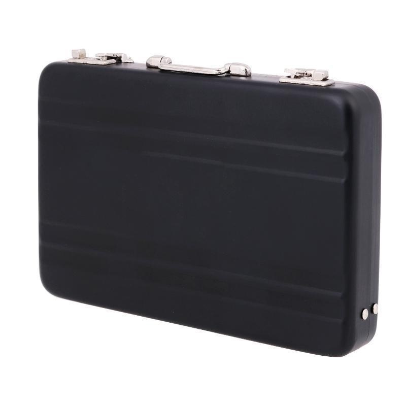 Portable Aluminum Business Card Holder Box Mini Briefcase Organizer 5