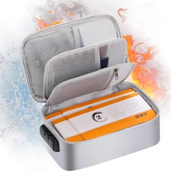 fireproof document bag waterproof travel organizer for passport cash and valuables