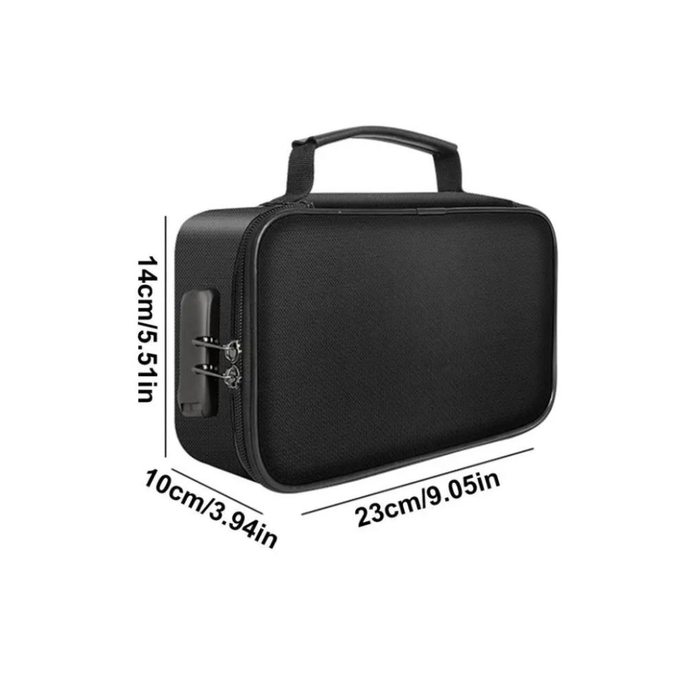 Fireproof Document Bag Waterproof Travel Organizer For Passport Cash And Valuables 3