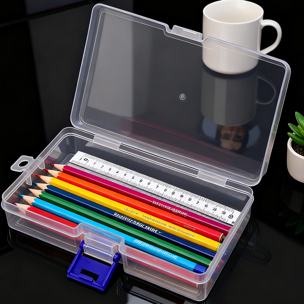 Lockable Clear Mini Storage Box Set For Jewelry Organizer Small Items Travel Storage 3