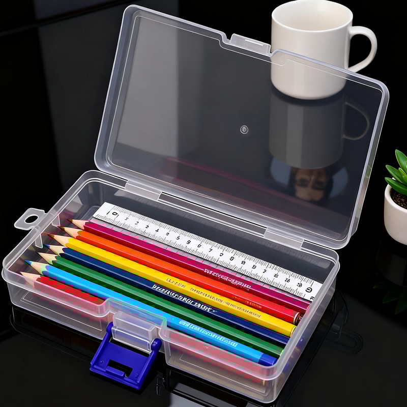 Lockable Clear Mini Storage Box Set For Jewelry Organizer Small Items Travel Storage 3