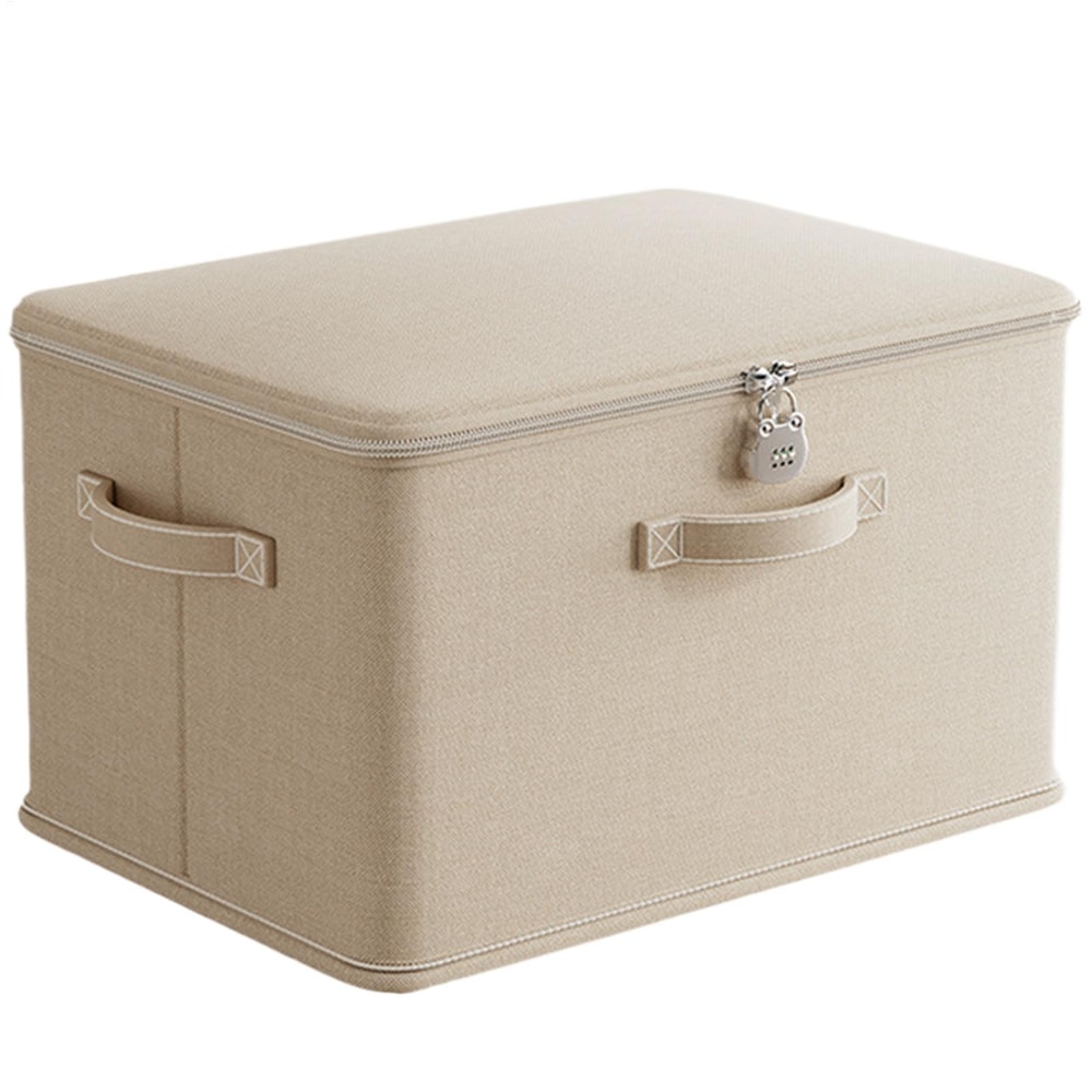 Lockable Stackable Storage Box with Handle Secure storage box with lock Organizer Bin